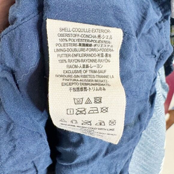 Free People Floral Wrap Lost in Your Midi Blue Asymmetrical Button Dress Size XS - Picture 10 of 15